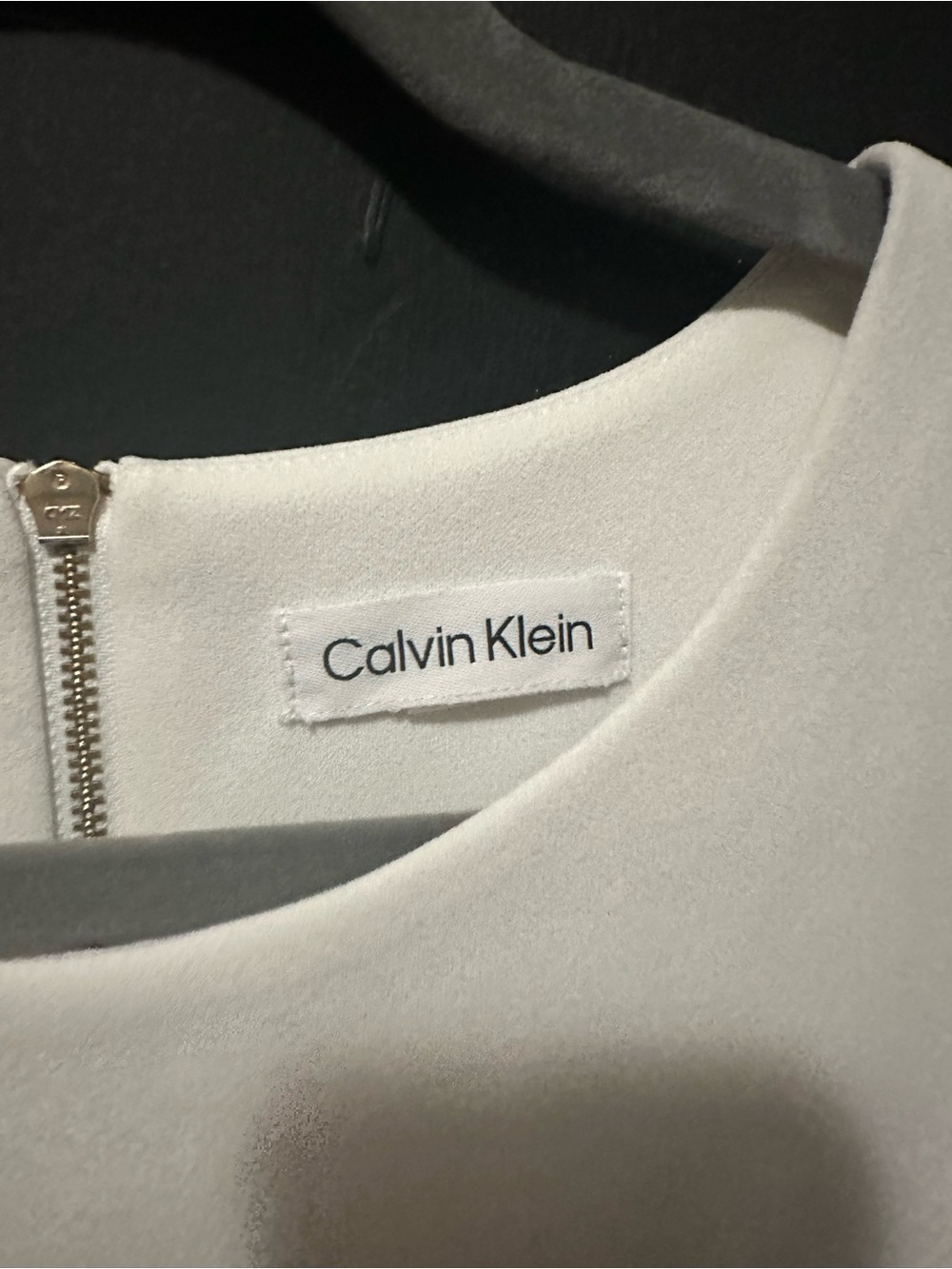 Calvin Klein Elegant Two-Tone Black and White Sleeveless Dress - Picture 2 of 3